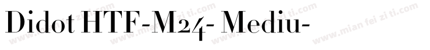 Didot HTF-M24- Mediu字体转换